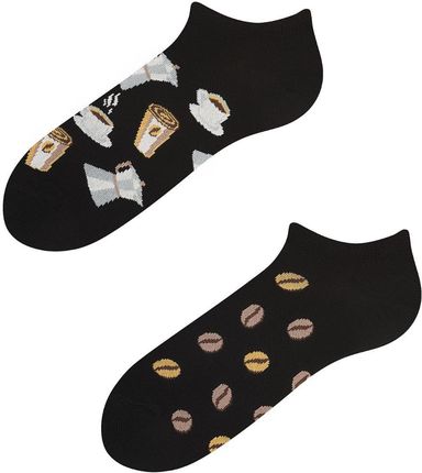 Stopki, Coffee Socks Low, Todo Socks, Czarna kawa, Ziarna, Młynek, Kolorowe Skarpetki