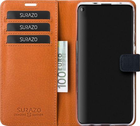 Surazo Wallet case Nubuk Granatowy Koziorożec Samsung Galaxy M20