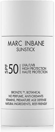 MARC INBANE Sunstick SPF50 Cool White 15g - Krem przeciwsłoneczny w sztyfcie (dyskretna ochrona przeciwsłoneczna)