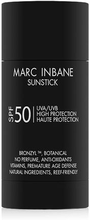 MARC INBANE Sunstick SPF50 Charcoal Black 15g - Krem przeciwsłoneczny w sztyfcie (odbijający światło)
