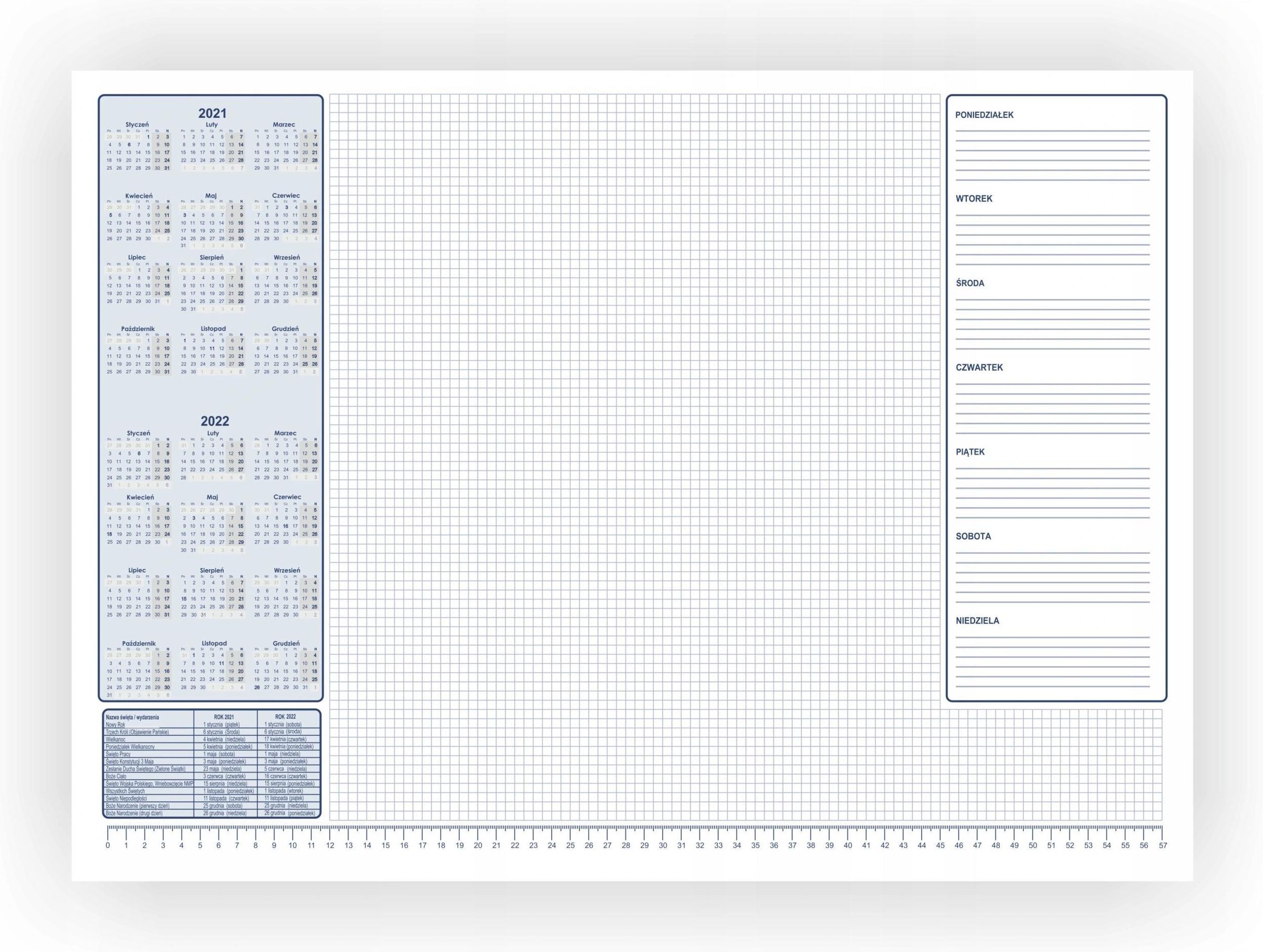 Biuwar Planer A2 Podkład Biurko Kalendarz20222023 Ceny I Opinie Ceneopl 8776