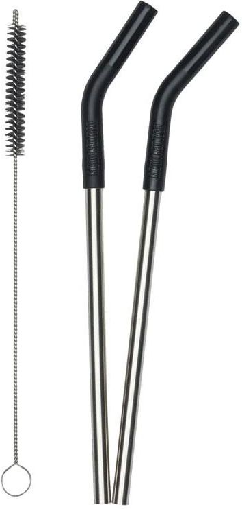 Klean Kanteen Straw 2 Pack - 8mm - Black