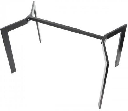 Stelaż ramowy stołu, biurka NY-HF05RA - długość regulowna 104-144 cm, czarny, noga o głębokości 68 cm