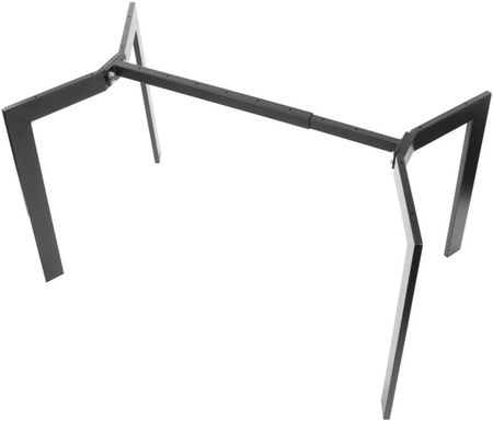 Stelaż ramowy stołu, biurka NY-HF05RB - długość regulowna 105,5-145,5 cm, czarny, noga o głębokości 78 cm