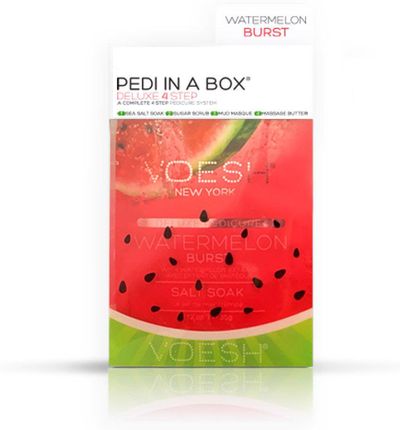 Voesh New York Watermelon Burst Pedi In A Box Deluxe Zestaw Do Pedicure 4 Kroki