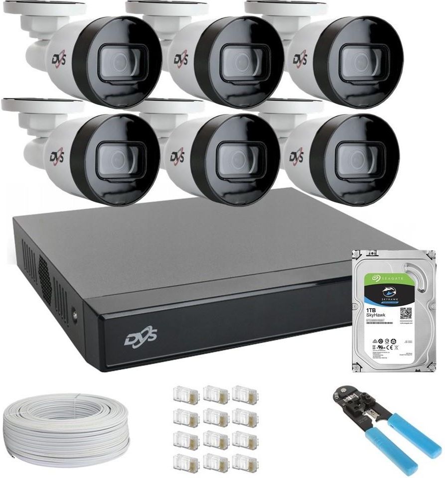 Zestaw do monitoringu Dvs Digital Video System Zestaw Monitoringu 6