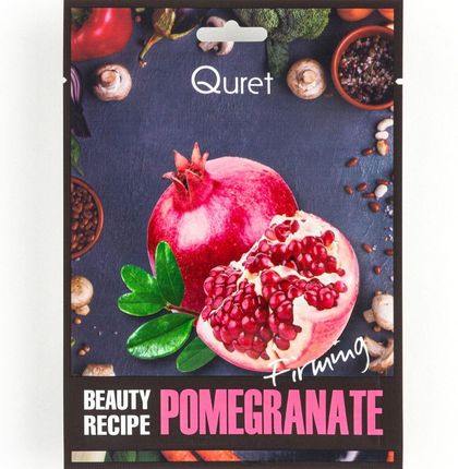 Quret Beauty Recipe Mask - Pomegranate – Ujędrniająca maska z ekstraktem z granatu