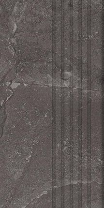 Tubądzin Grand Cave Graphite Stopnica Rekt. 29,6x59,8