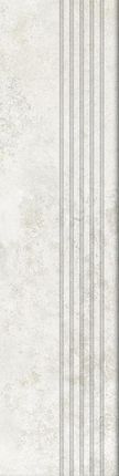 Tubądzin Torano White Mat Stopnica Rekt. 29,6x119,8
