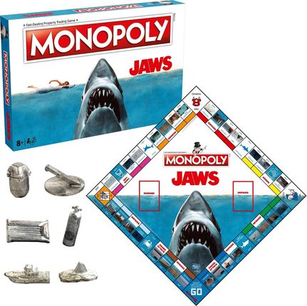 Winning Moves Monopoly Jaws Szczęki (wersja angielska)