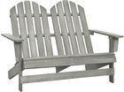 2-Osobowe Krzesło Ogrodowe Adirondack Jodłowe Szare Kod: V-315900