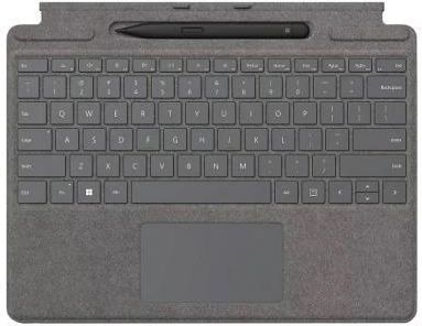 Microsoft Type Cover Surface Pro 8+ Pen Bundle Platinum  (8X600067)