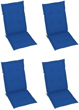 Poduszki Na Krzesła Ogrodowe 4szt. Kobaltowe 120X50X4Cm Kod V-314117