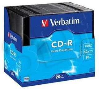 CD-R VERBATIM 700MB 52x Blanc Imprimable Thermique - Lot De 100 - Stockage Data Et Multimedia
