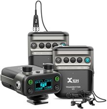 XVive U5 Wireless Audio System with Lavalier Microphone - Bundle, 2x Transmitter + 1x Receiver