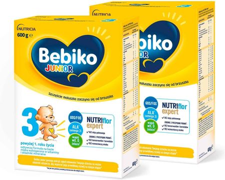 Bebiko Junior 3 odżywcza formuła na bazie mleka dla dzieci powyżej 1. roku życia 2x600g