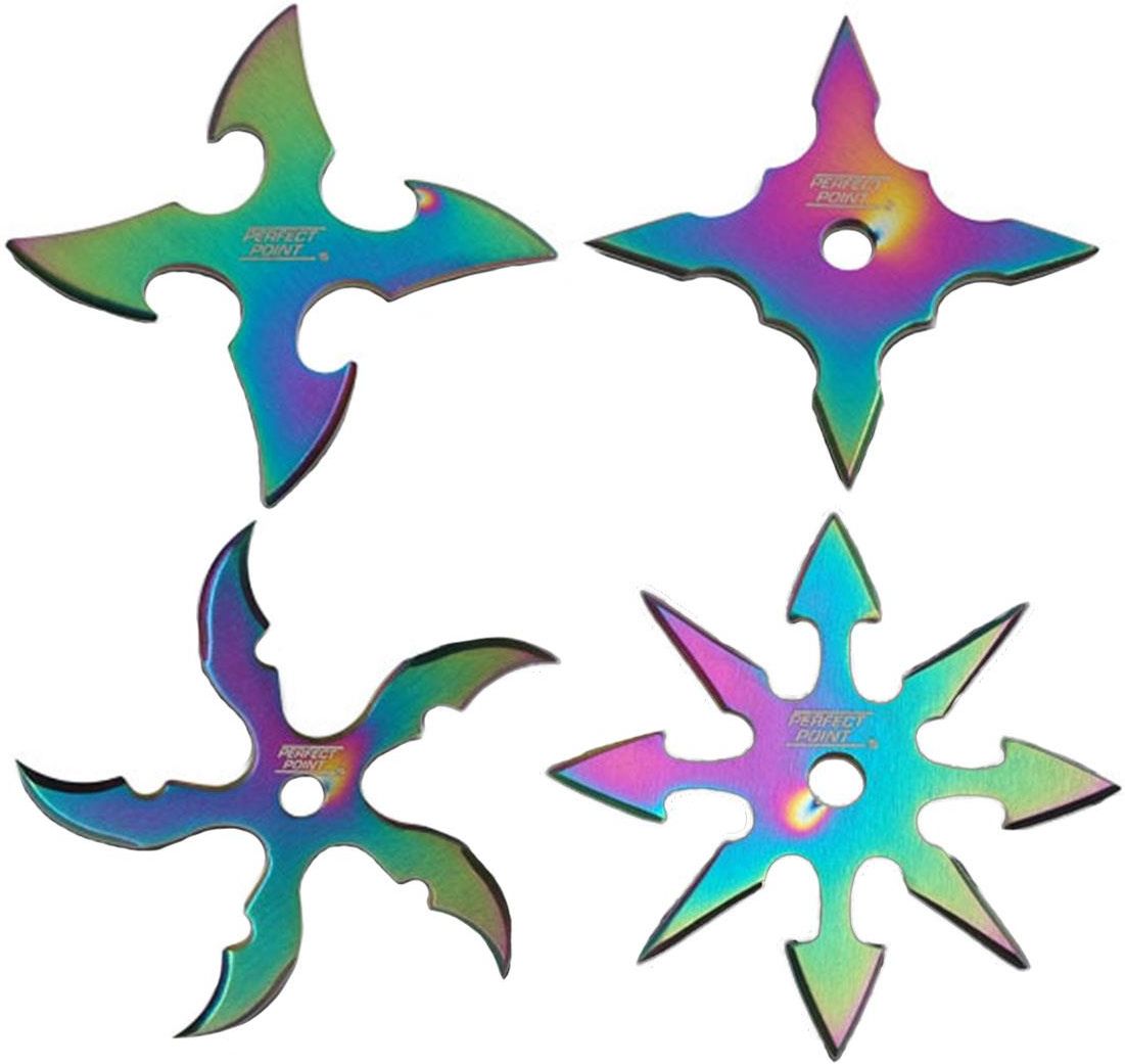 Master Cutlery Rzutka shuriken Perfect Point Throwing Star 2.5 Rainbow