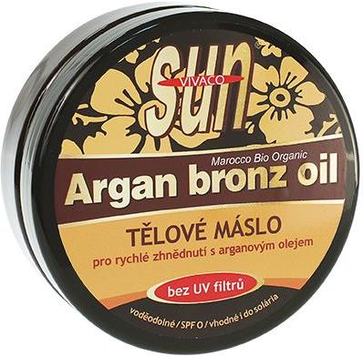 Vivaco Sun Argan Bronz Oil Masło Do Opalania Z Organicznym Olejkiem Arganowym Bez Filtrów Uv 200 Ml