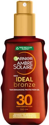 Garnier Ambre Solaire Ideal Bronze Olejek Pielęgnacyjny I Do Opalania Spf 30 150 Ml