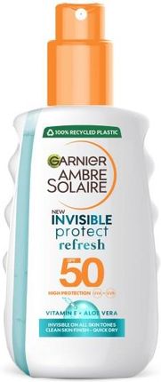 Garnier Ambre Solaire Invisible Protect Spray ochronny z ekstraktem z aloesu SPF 50 200 ml