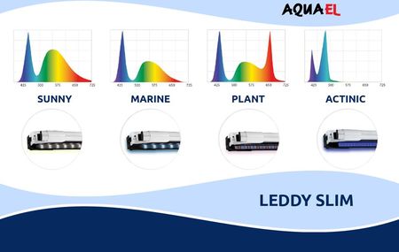 Aquael Leddy Slim Sunny D&N 36W Belka Led 100-120Cm Biała - zdjęcie 5