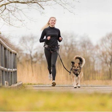 Trixie Pas Biodrowy do biegania z psem nadaje się do crossu joggingu nordic walking itp