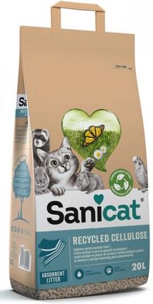 SaniCat Recycled celuloza żwirek dla kota kompostowalny 20L