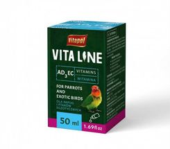 Zdjęcie VITAPOL VitaLine Witaminy AD3EC dla ptaków egzotycznych 50ml - Środa Śląska