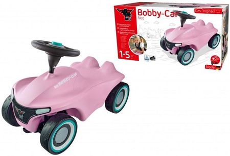 Big Różowy Jeżdzik Pchacz Bobby Car Neo Pink Dla Dzieci 56246