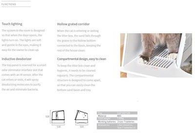 Petkit Cat Litter Box White Villa White - zdjęcie 3 Petkit Cat Litter Box White Villa White