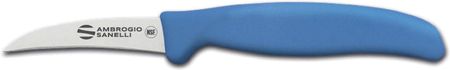 Ambrogio Sanelli Nóż Do Warzyw Zakrzywiony Haccp 70mm Niebieski | Supra Colore