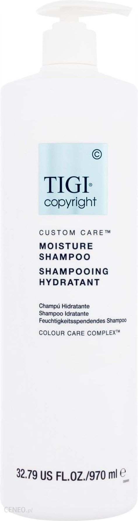 Szampon Do W Os W Tigi Copyright Custom Care Moisture Shampoo Szampon