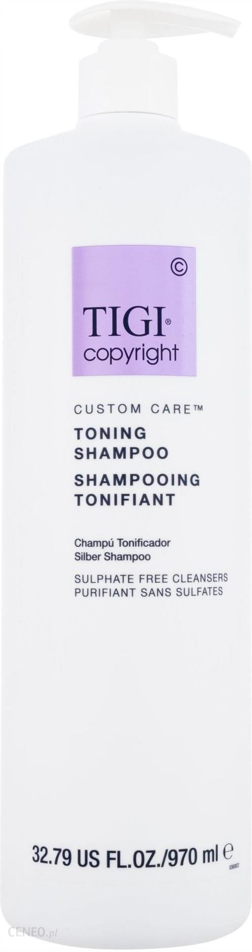 szampon do włosów tigi copyright custom care toning shampoo szampon do