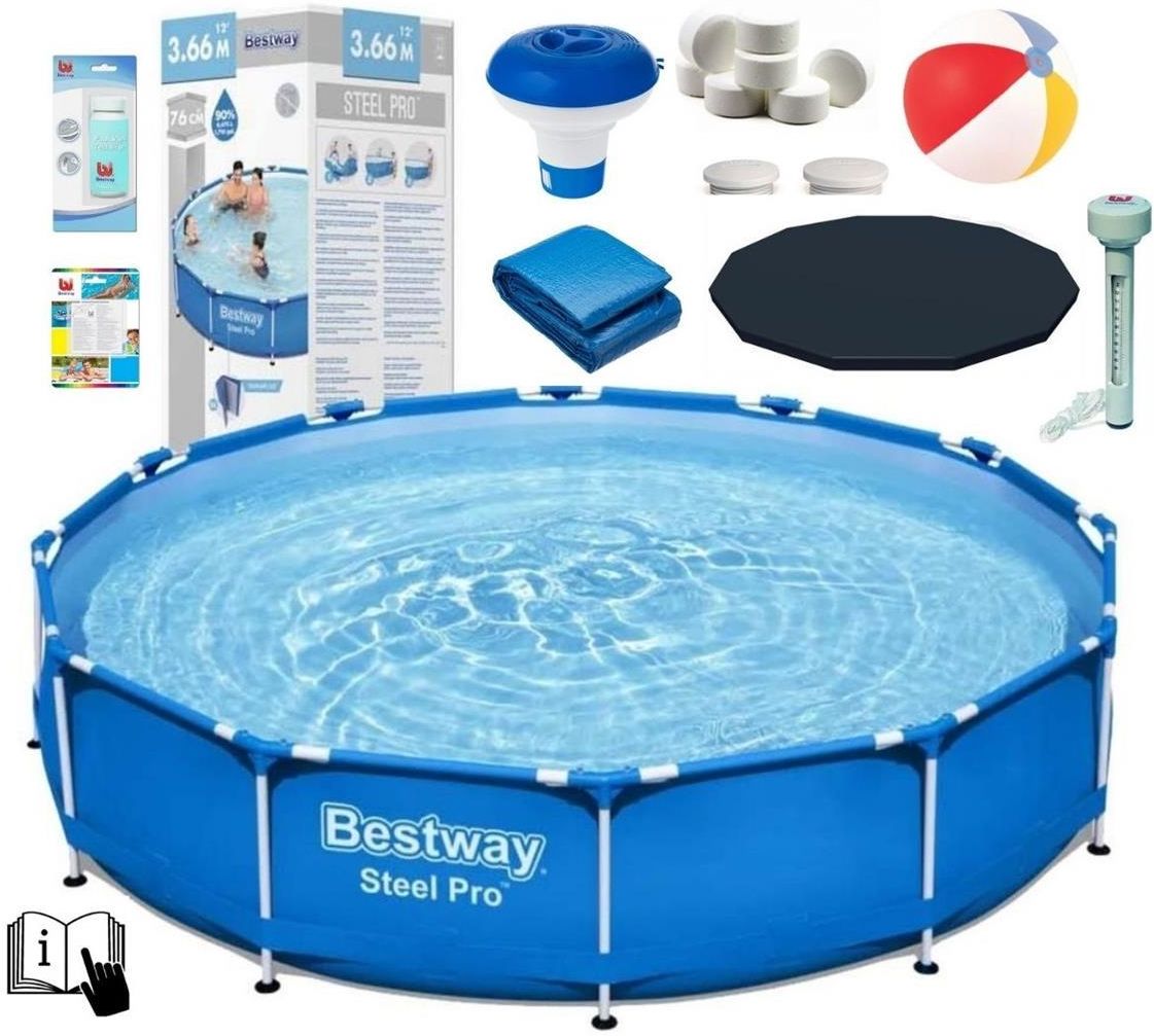 Basen Bestway 56706 366X76Cm Zestaw - Ceny i opinie - Ceneo.pl