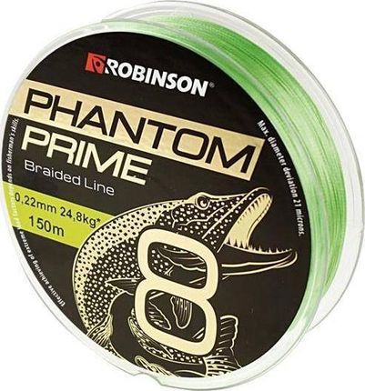Robinson Plecionka Phantom Prime X8 0,15Mm 150M Jasnozielona