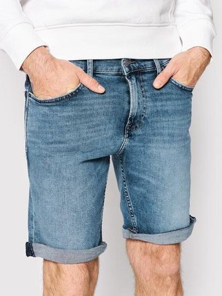 Tommy Jeans Szorty jeansowe Scanton DM0DM12742 Granatowy Slim Fit