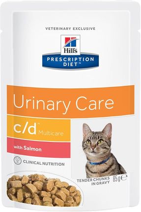 Hill's Prescription Diet Feline C/D Multicare Łosoś 12x85g