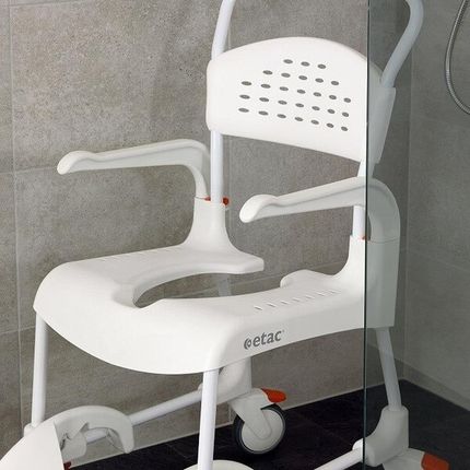 Pds Care Wytrzymały wózek toaletowo-prysznicowy ETAC CLEAN : Wysokość siedziska - 49cm (6175_2981)