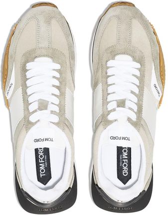 TOM FORD MEN'S J1292TLCL134U8028 GREY LEATHER SNEAKERS TOM FORD MEN'S J1292TLCL134U8028 GREY LEATHER SNEAKERS