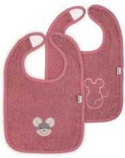 Sterntaler Gots Velcro Bib Double Pack Mabel Różowy