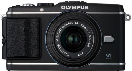 Olympus PEN E-P3 Czarny + 14-42mm + 40-150mm