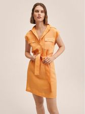 Mango Sukienka koszulowa Pepper 27087877 Pomarańczowy Regular Fit - Ceny i  opinie 