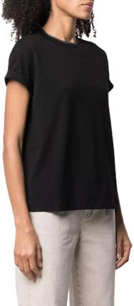 BRUNELLO CUCINELLI WOMEN'S M0T18BD200C101 BLACK COTTON T BRUNELLO CUCINELLI WOMEN'S M0T18BD200C101 BLACK COTTON T