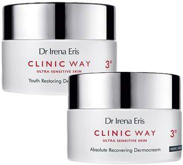 Dr Irena Eris Clinic Way Dermokrem przywracający młodość skóry 3° na dzień 50 ml + Odmłodzenie fitohormonalne 3° 50+ na noc 50 ml