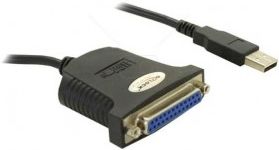 Delock ADAPTER USB -> PORT DRUKARKOWY DB25PIN CzARNY (61330)