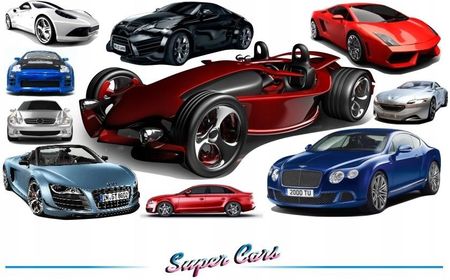 Naklejki na ścianę auta samochody - Super Cars 12
