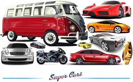 Naklejki na ścianę auta samochody - Super Cars 11