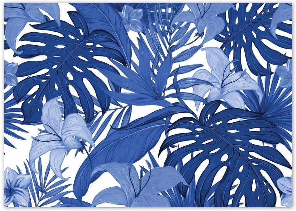 Naklejki Plakaty A Poziom Classic Blue Monstera Ceny I Opinie Ceneo Pl