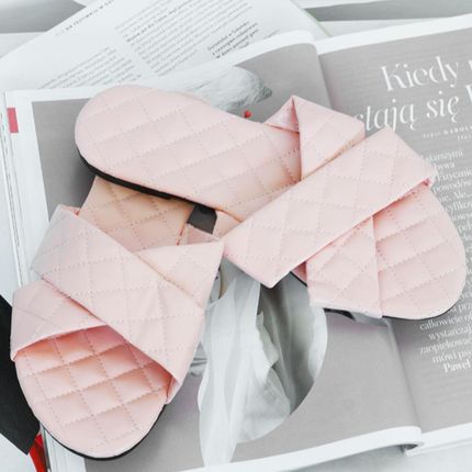 Różowe Klapki damskie Alla Moda Carla 713 37
