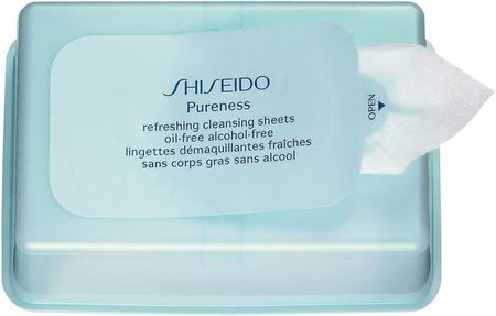 Shiseido Pureness Refreshing Cleansing Sheets Oil-Free Alcohol-Free Chusteczki oczyszczające 30szt.